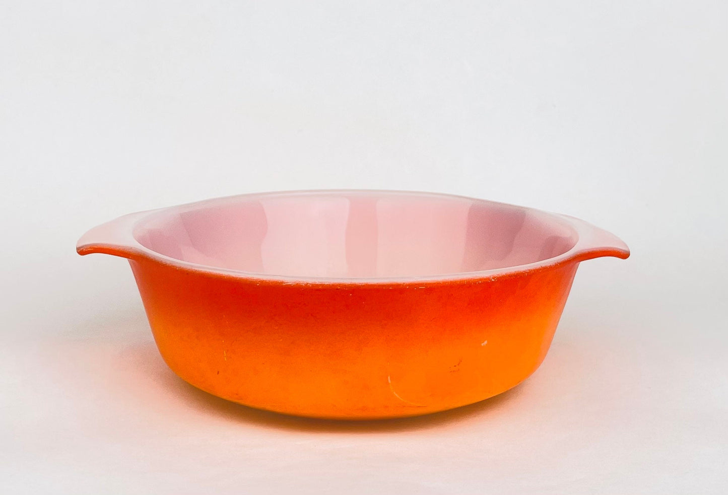 Product image for 'vintage orange ombre glass casserole dish 437 1 1 2 qt fire king anchor hocking made in usa' (view 08dffa)