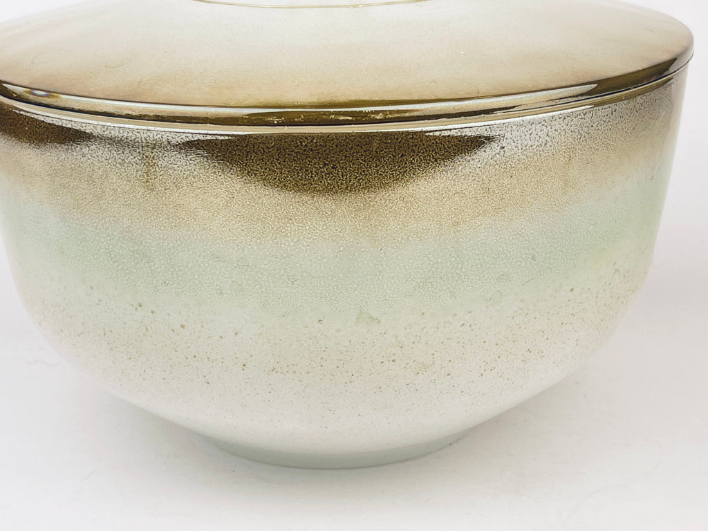 Product image for 'vintage mesa moss federal glass serving bowl ombre turquoise brown heat proof usa' (view 85cb4a)