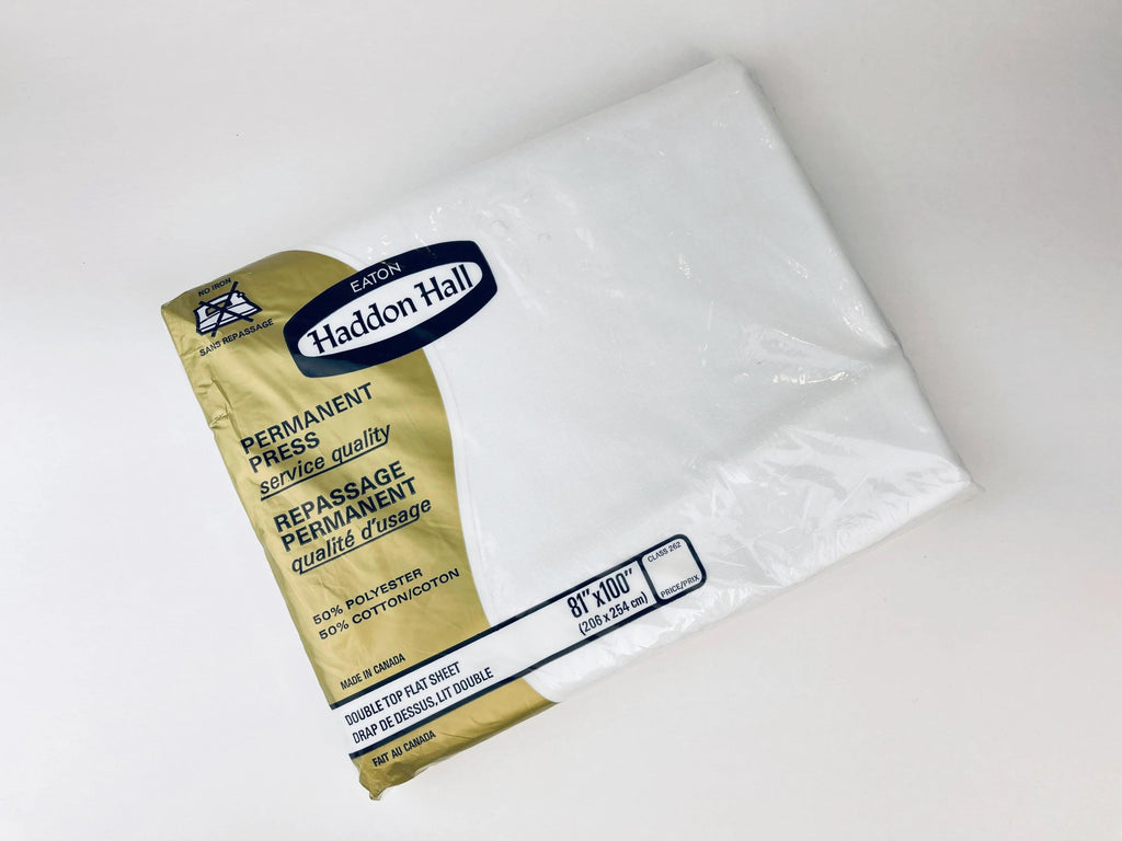 Product image for 'vintage full double flat sheet new old stock nos made in canada sold separately' (view c20ee9)