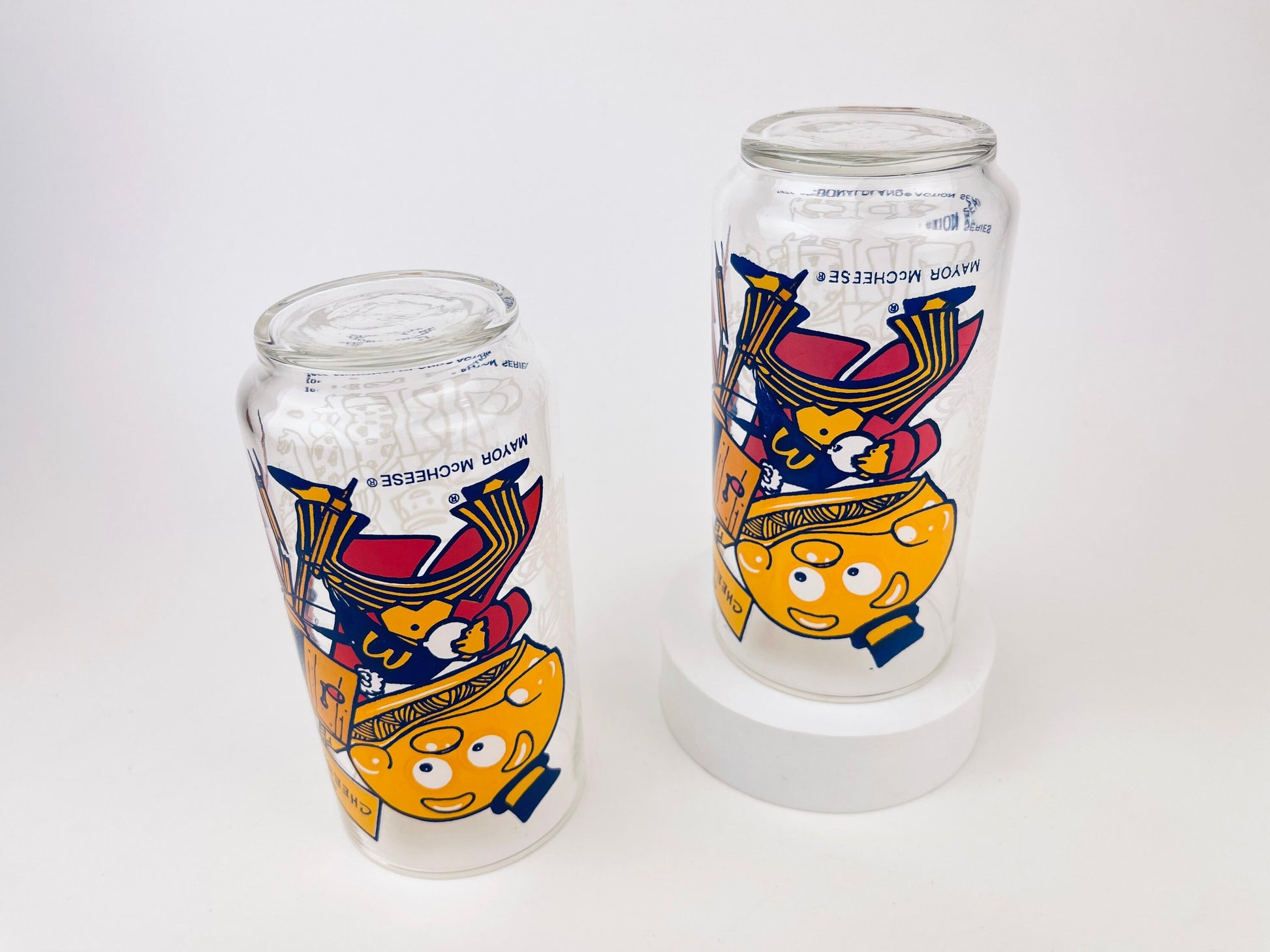 Product image for 'vintage mcdonalds mayor cheese captain crook glass tumblers mcdonaldland action series 1977 sold individually' (view 2e6ad9)