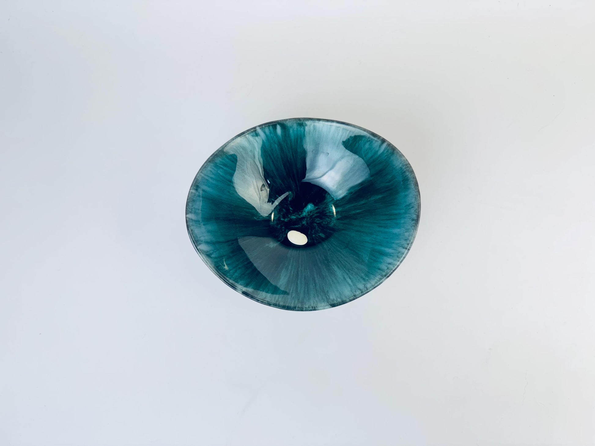 Product image for 'vintage green drip glaze ceramic trinket dish bowl blue mountain pottery bmp made in canada' (view 90c21f)