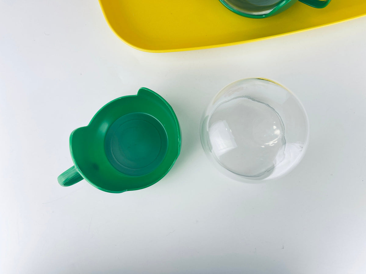 Product image for 'vintage mid mod roly poly colourful glass mug set melitta coffee tea cups set of six 6' (view 75e78e)
