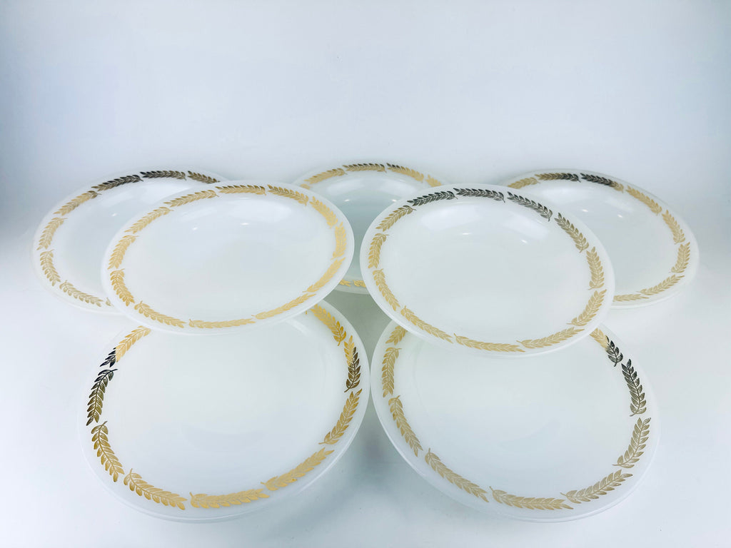 Product image for 'vintage heat proof federal glass replacement bowls golden harvest pattern made in usa' (view 64084c)