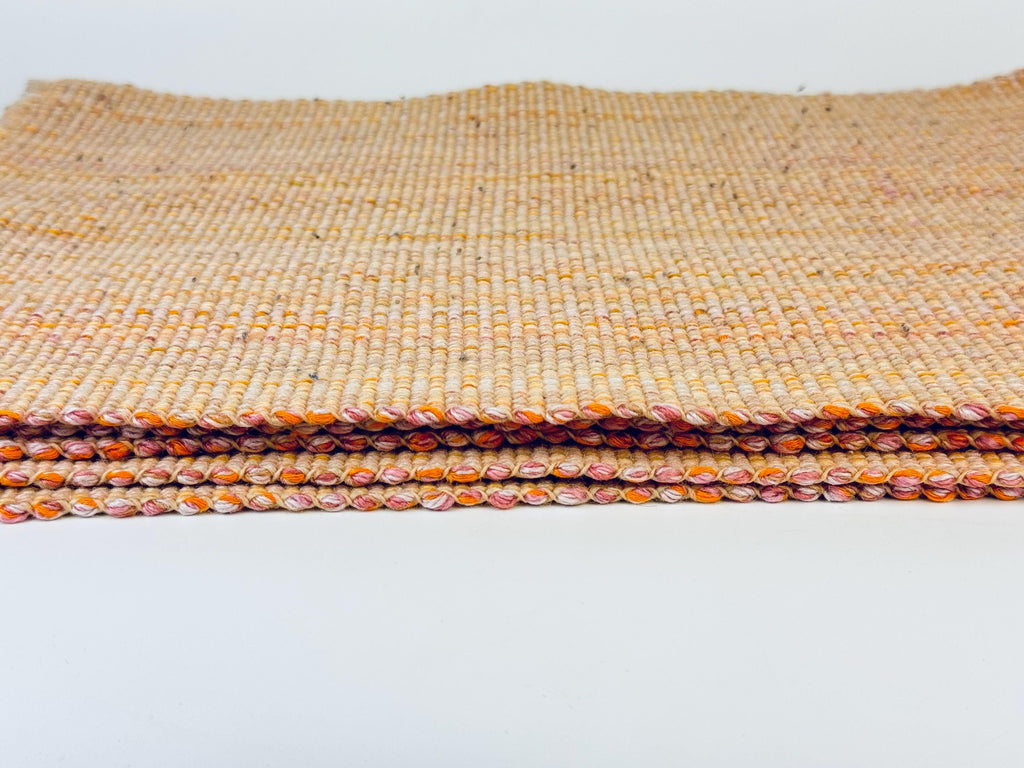 Product image for 'vintage light peach striped fringe style place mats set of five 5' (view df140c)