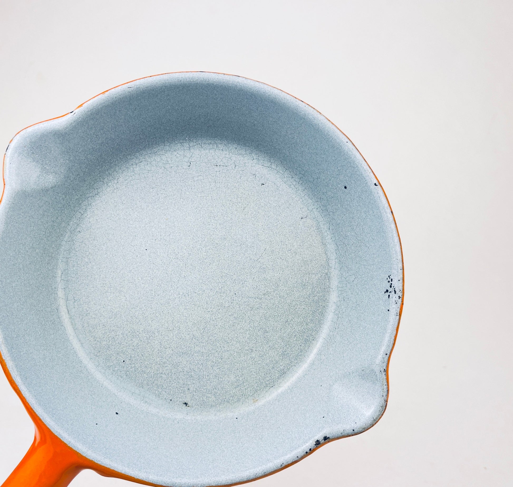 Product image for 'vintage levcoware ombre orange porcelain enamelled cast iron skillet made in japan' (view 586f65)