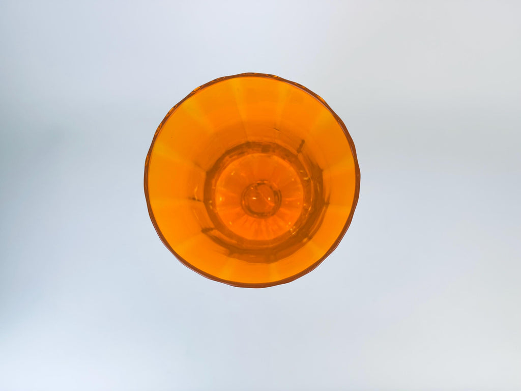 Product image for 'vintage orange italian empoli art glass twisted glass vase bowl' (view 7e618a)