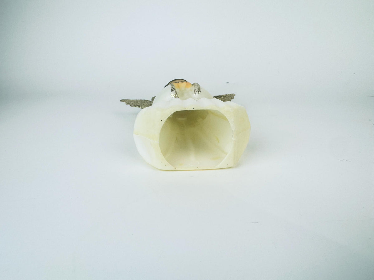 Product image for 'vintage blow mold plastic angel tree top christmas tree topper 7 inch made by doubl glo' (view d09f08)