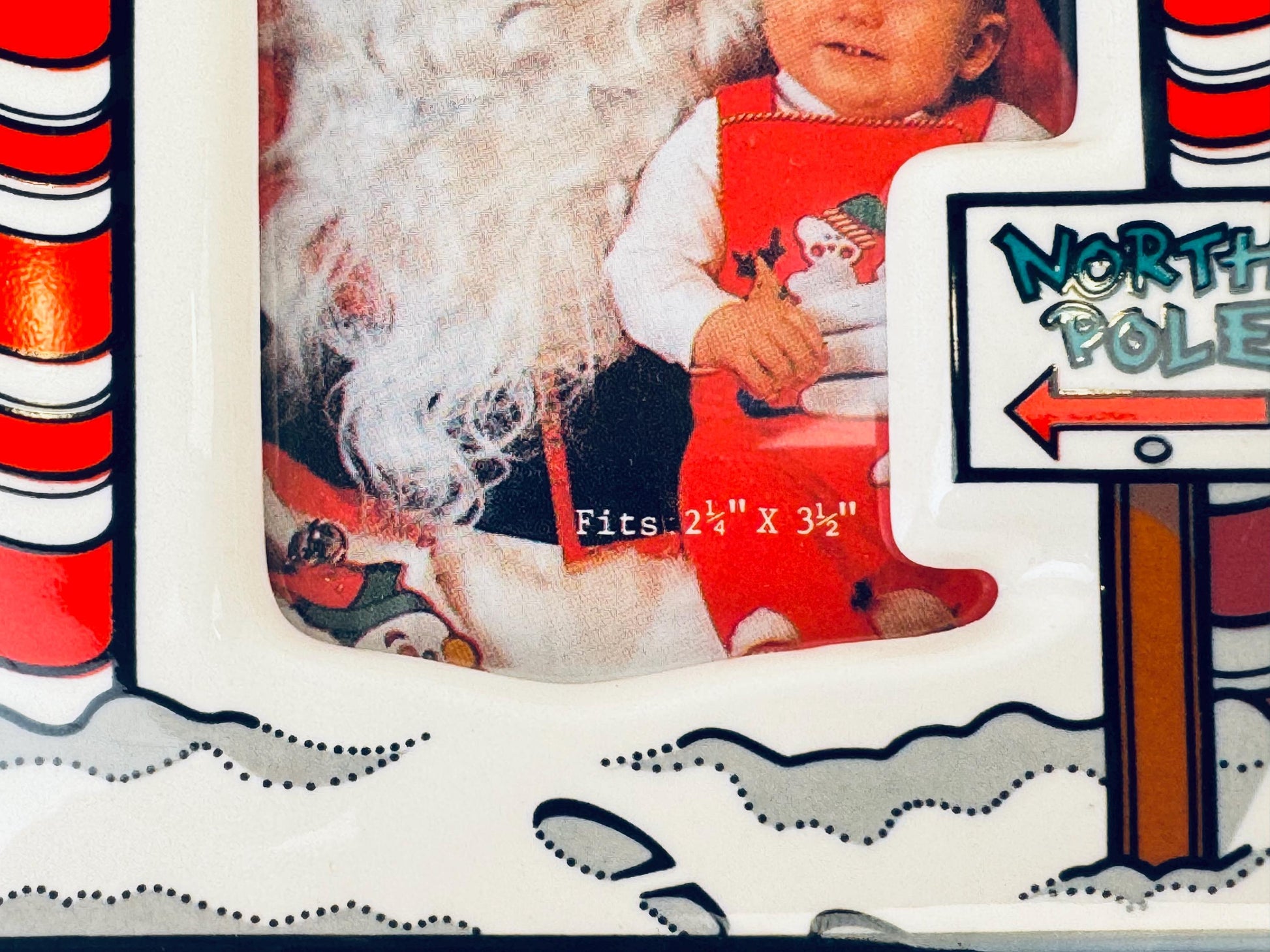Product image for 'vintage santa me ceramic tabletop picture frame mall santa picture' (view 2c723b)