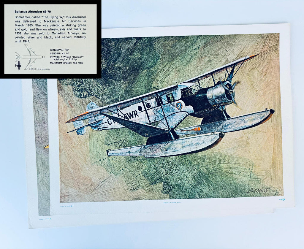 Product image for 'vintage canadian pacific air plane lithographs by robert banks sold separately' (view 9ef9f9)