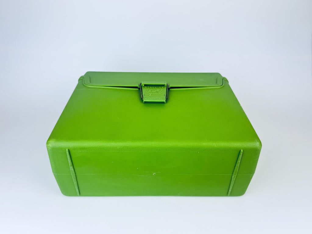 Product image for 'vintage sterling avocado green plastic letter file organizer' (view bf6dab)
