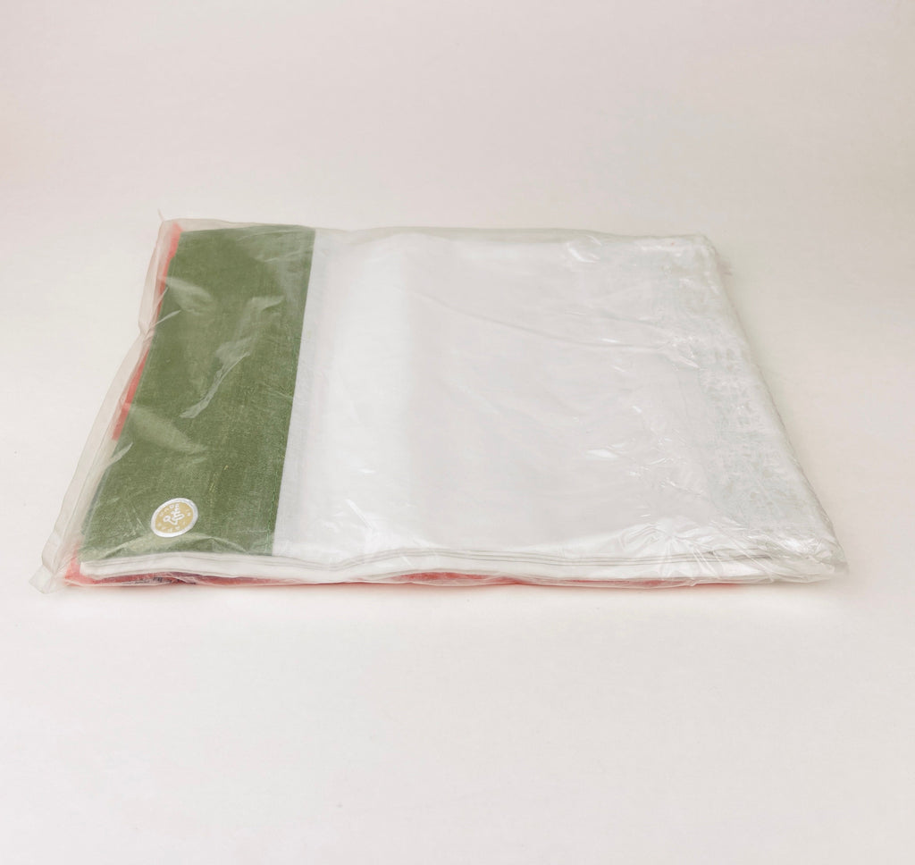 Product image for 'vintage muslin pillowcases nos 60s japanese cotton olive trim' (view f6dd4d)