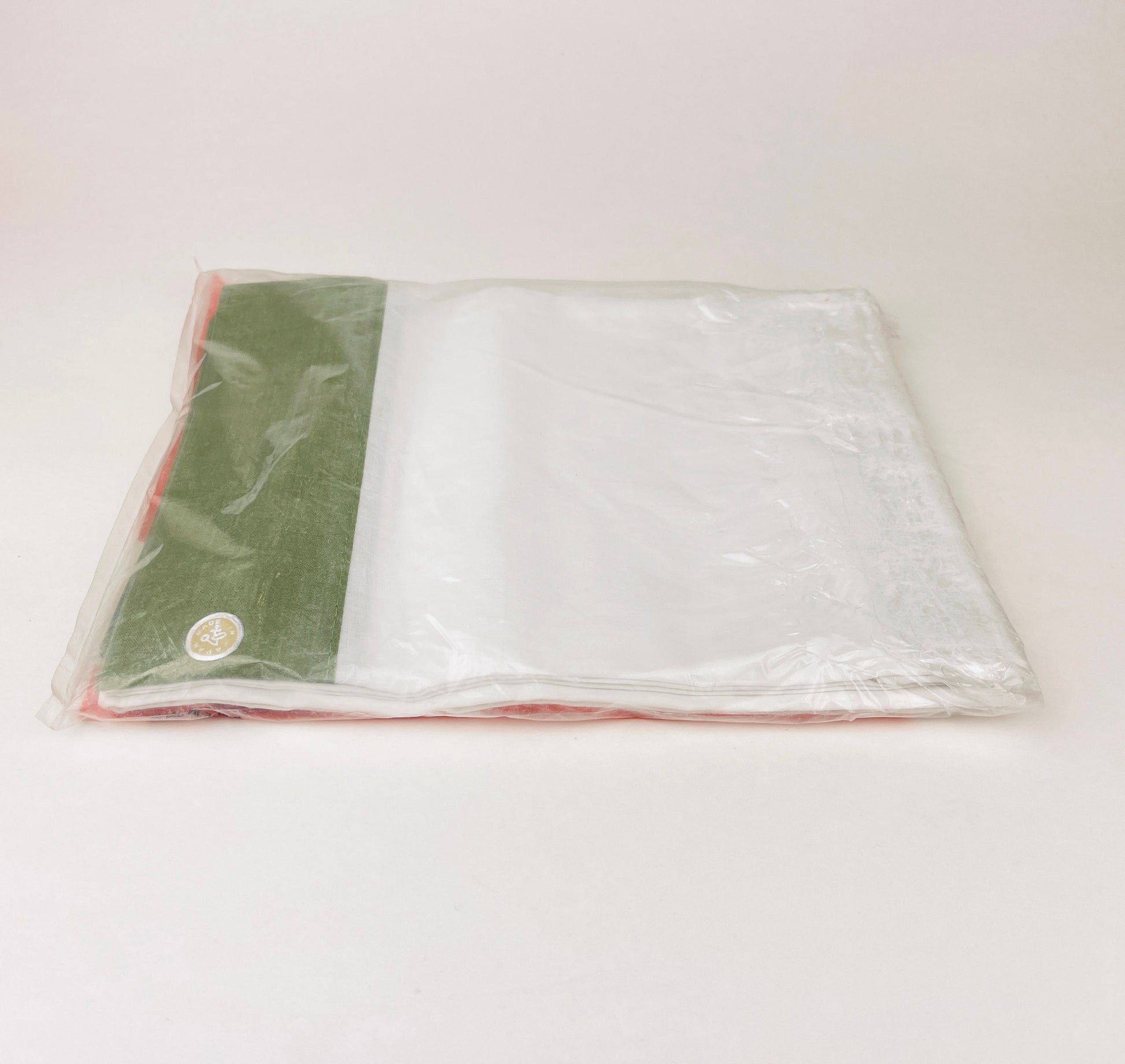 Product image for 'vintage muslin pillowcases nos 60s japanese cotton olive trim' (view f6dd4d)