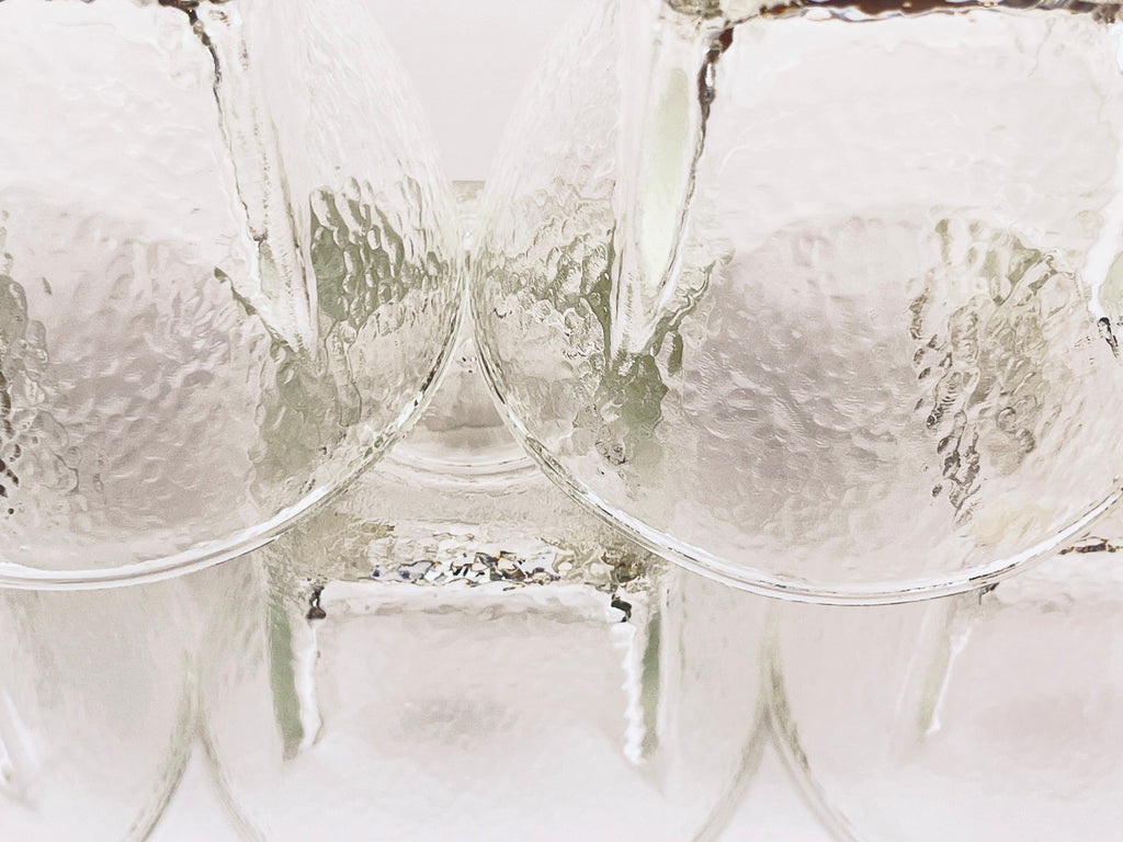 Product image for 'vintage ice textured libbey glasses set of five 5 lowball glasses' (view d5d8ba)