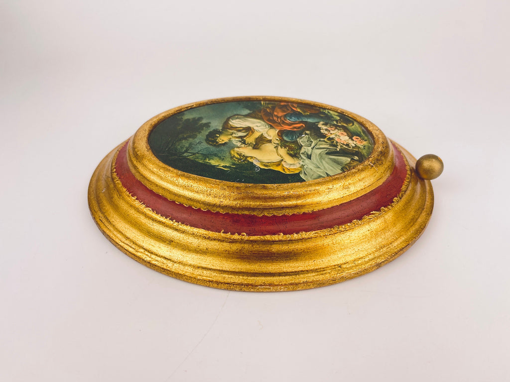 Product image for 'vintage swiss musical movement wall mounted oval art made in switzerland laras theme reuge doctor zhivago' (view e5da3a)