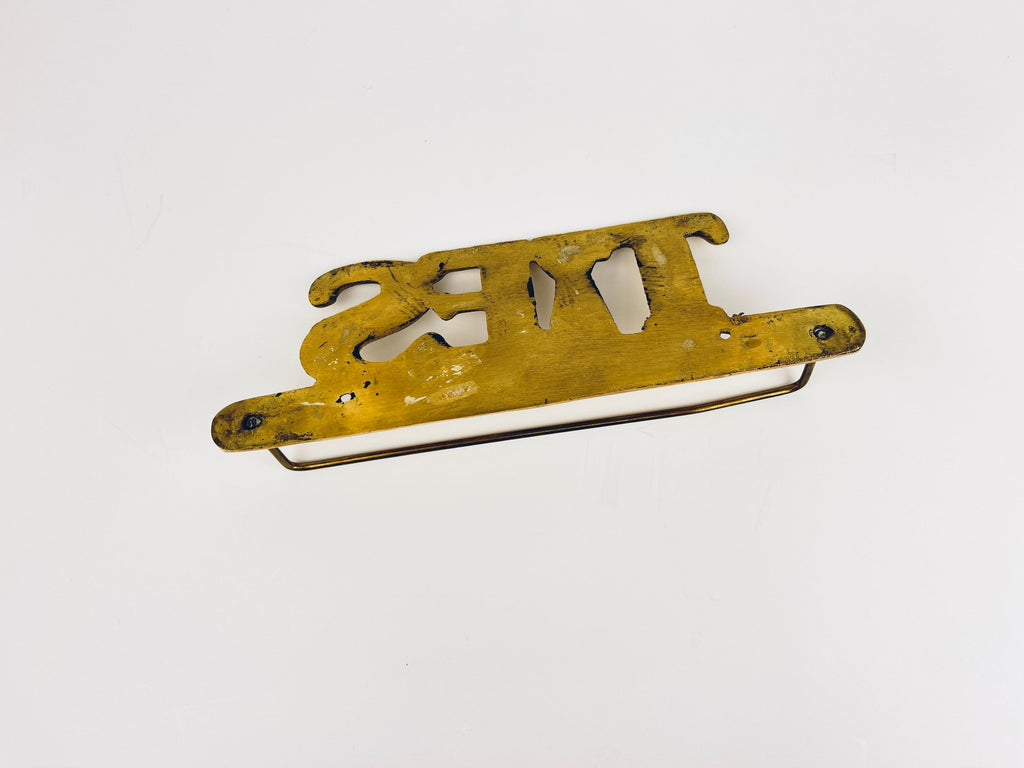 Product image for 'vintage wall mounted brass ties holder' (view 14b520)