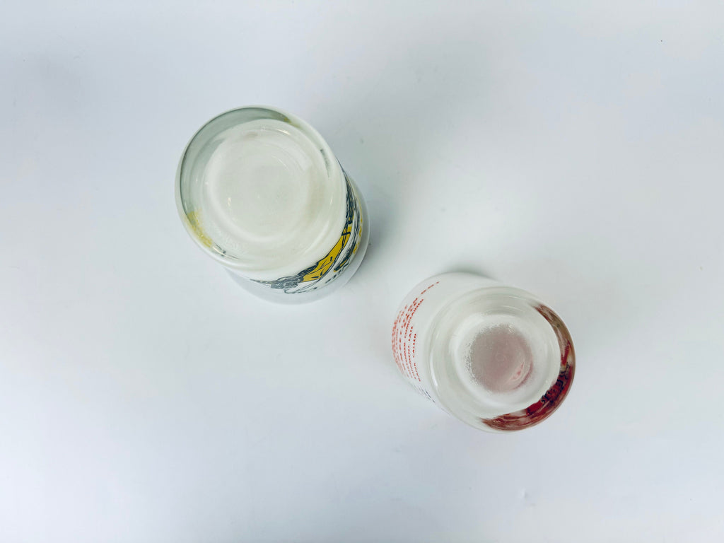 Product image for 'vintage funny gag gift barware liqueur measure glass set of two 2' (view f6b5b7)