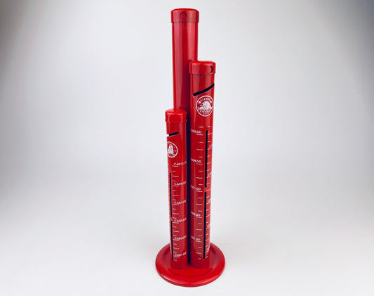 Product image for 'vintage red white canadian coin counter piggy bank vintage office decor money sorter' (view 1d9eda)