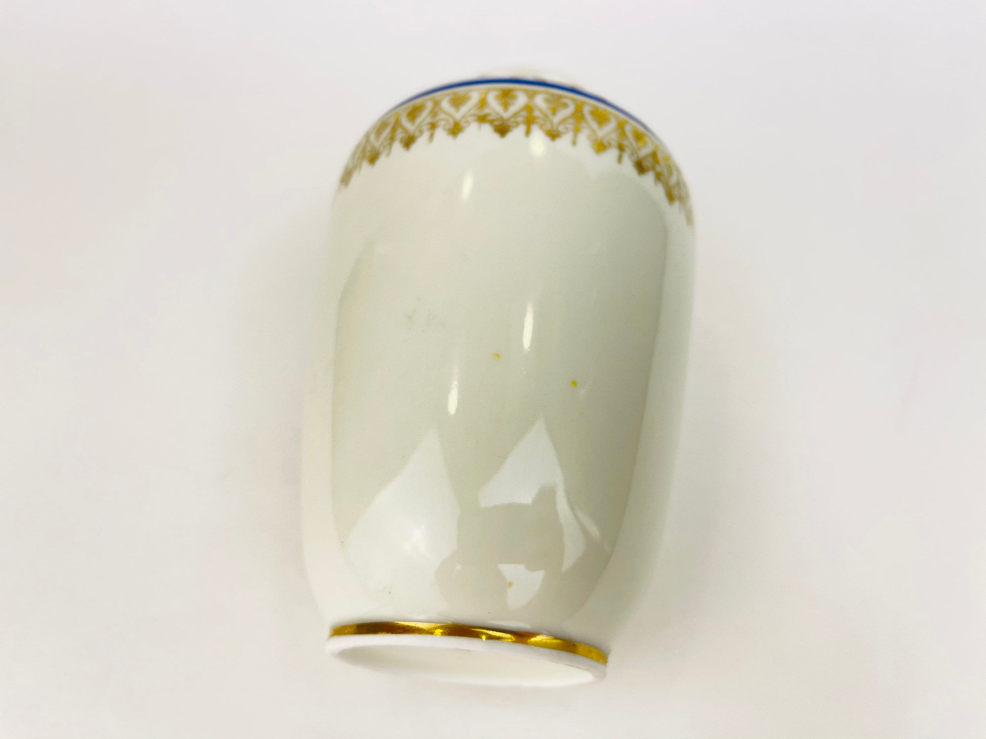 Product image for 'vintage bavaria crown germany patterned vase gold flower blue stripe' (view 2f9f8a)