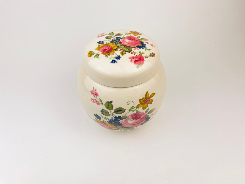 Product image for 'vintage sadler england ginger jar floral pattern kitchen keepsake storage' (view c9679a)