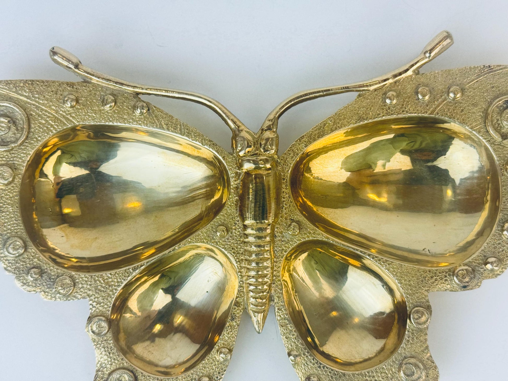 Product image for 'vintage brass butterfly dish handcrafted bohemian elegance' (view f73351)