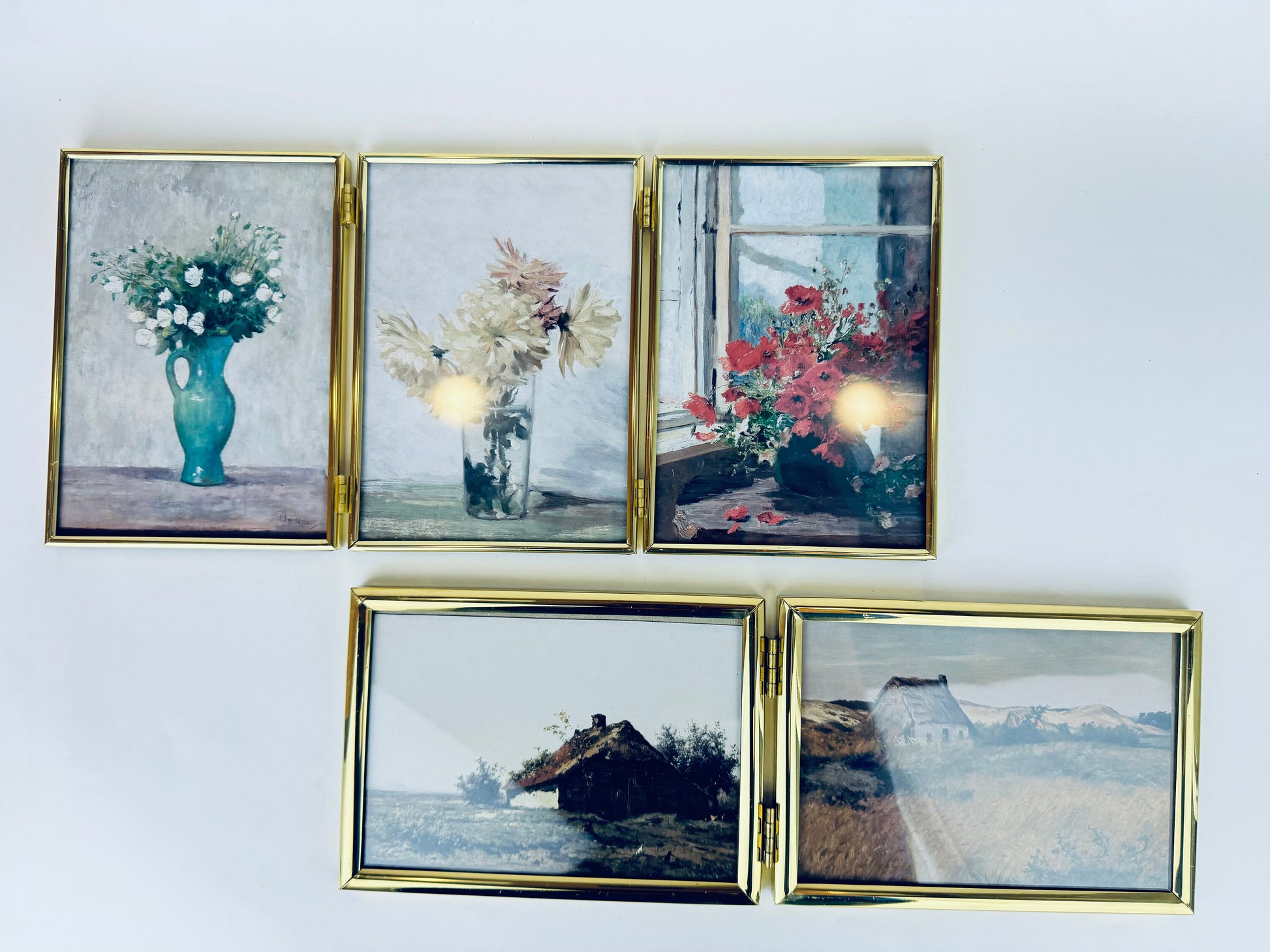 Product image for 'vintage gold solid brass tabletop picture frame book made in korea sold separately' (view 512a88)