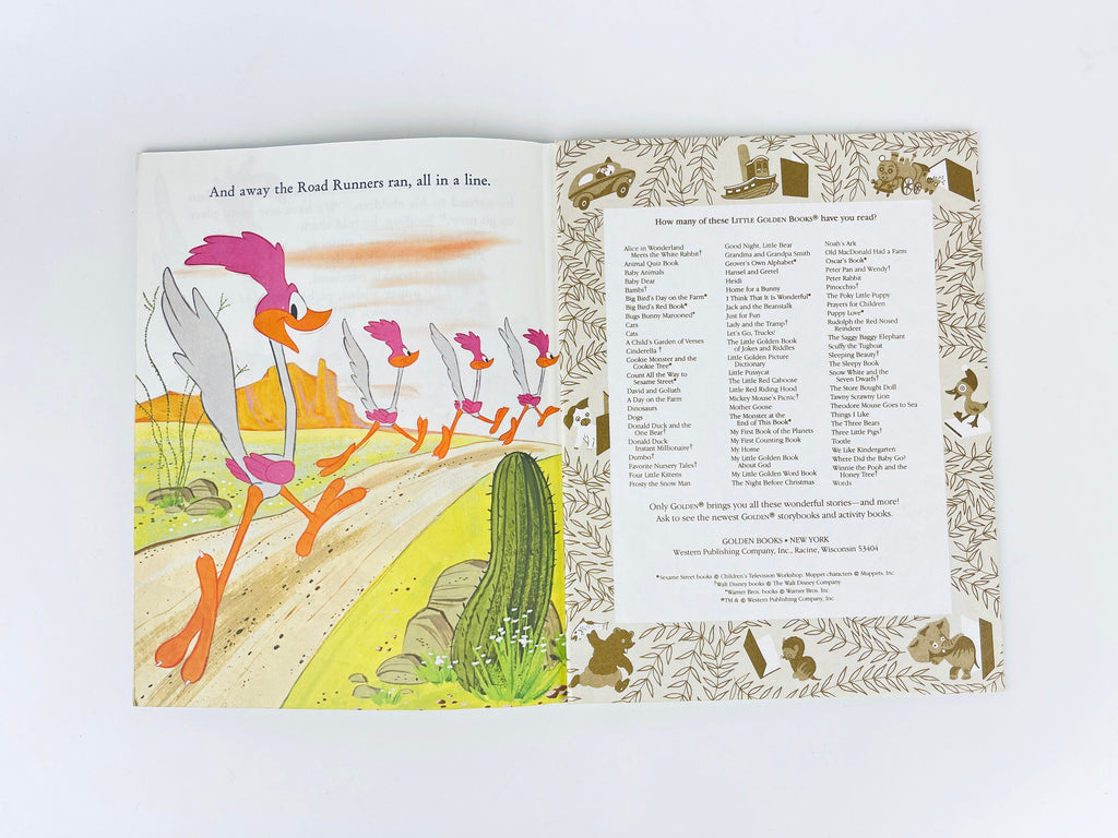 Product image for 'vintage the road runner book a very scary lesson a little golden book' (view 7fe7f6)