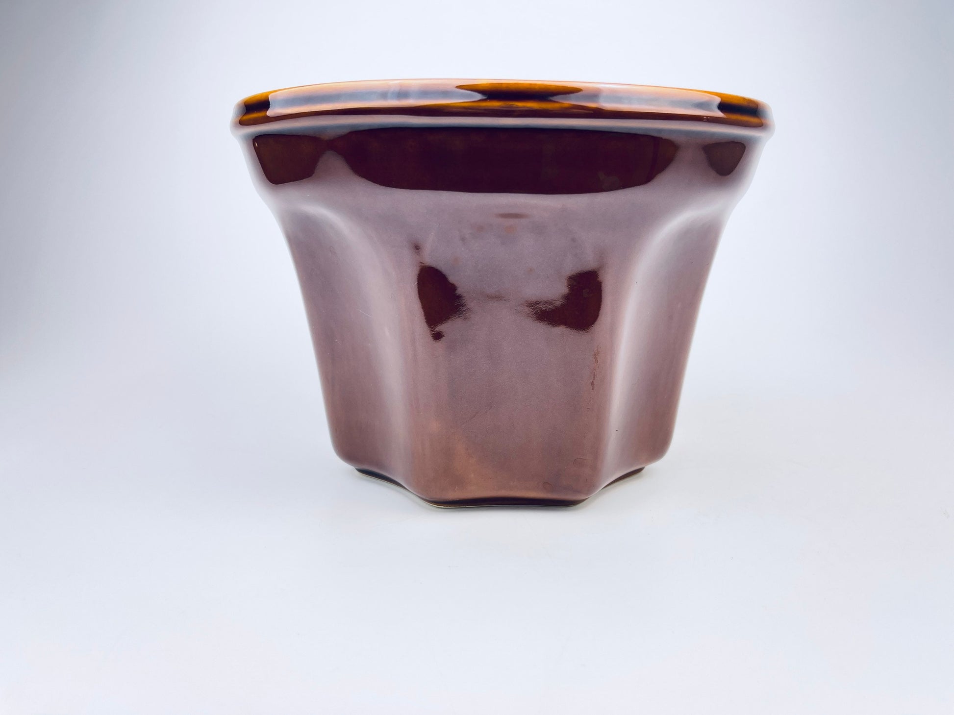 Product image for 'vintage williams sonoma monkey bread mold brown drip glaze ceramic' (view e64640)
