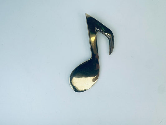Product image for 'vintage brass eighth note paperweight wall decor musical accent' (view 10f80c)