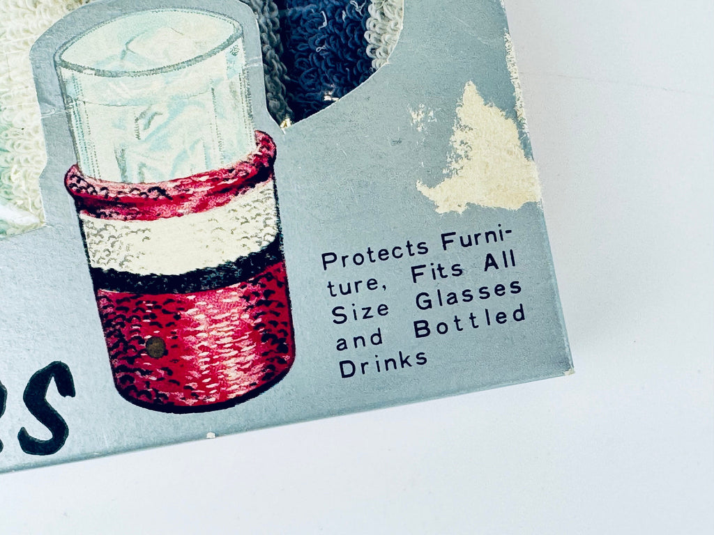 Product image for 'vintage jackette coasters beverage cozy set of six 6' (view bad59d)