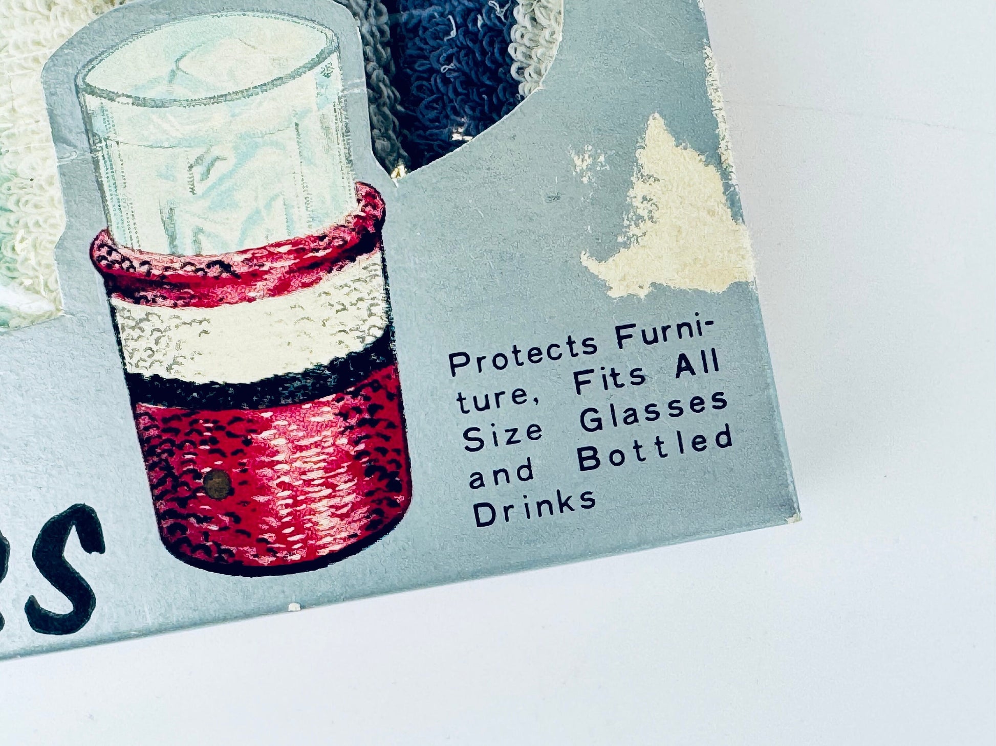 Product image for 'vintage jackette coasters beverage cozy set of six 6' (view bad59d)