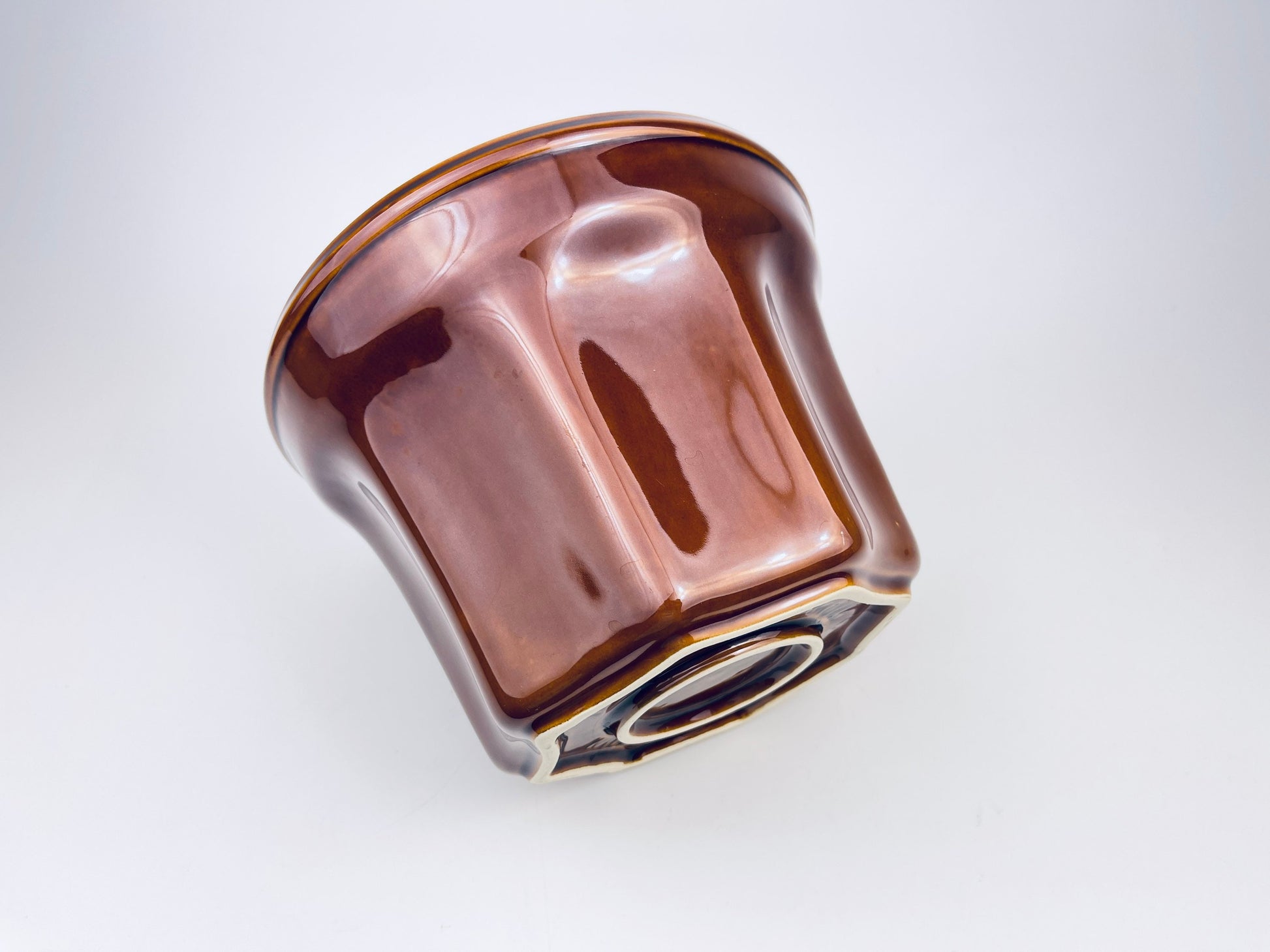 Product image for 'vintage williams sonoma monkey bread mold brown drip glaze ceramic' (view c8d654)