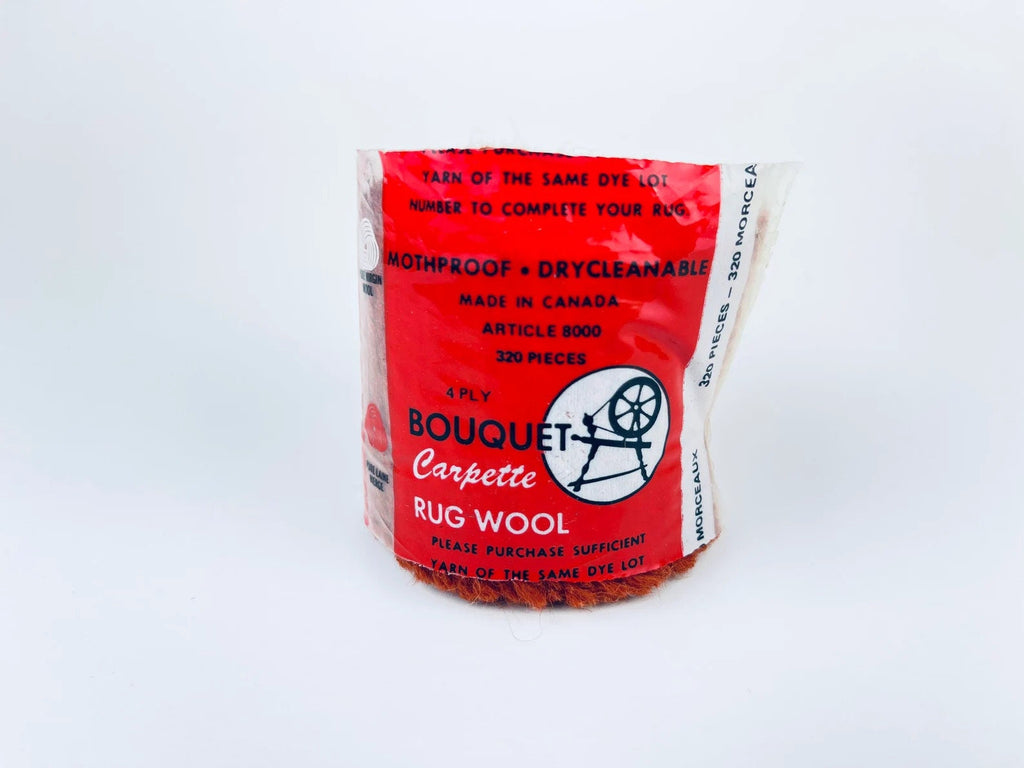 Product image for 'vintage wool rug yarn bouquet carpette spinrite yarns pure virgin wool mothproof 320 pieces canada made packages sold separately' (view 9f519a)