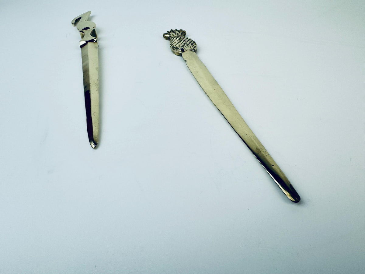 Product image for 'vintage solid brass pineapple music note letter opener sold separately' (view 1ab1d3)