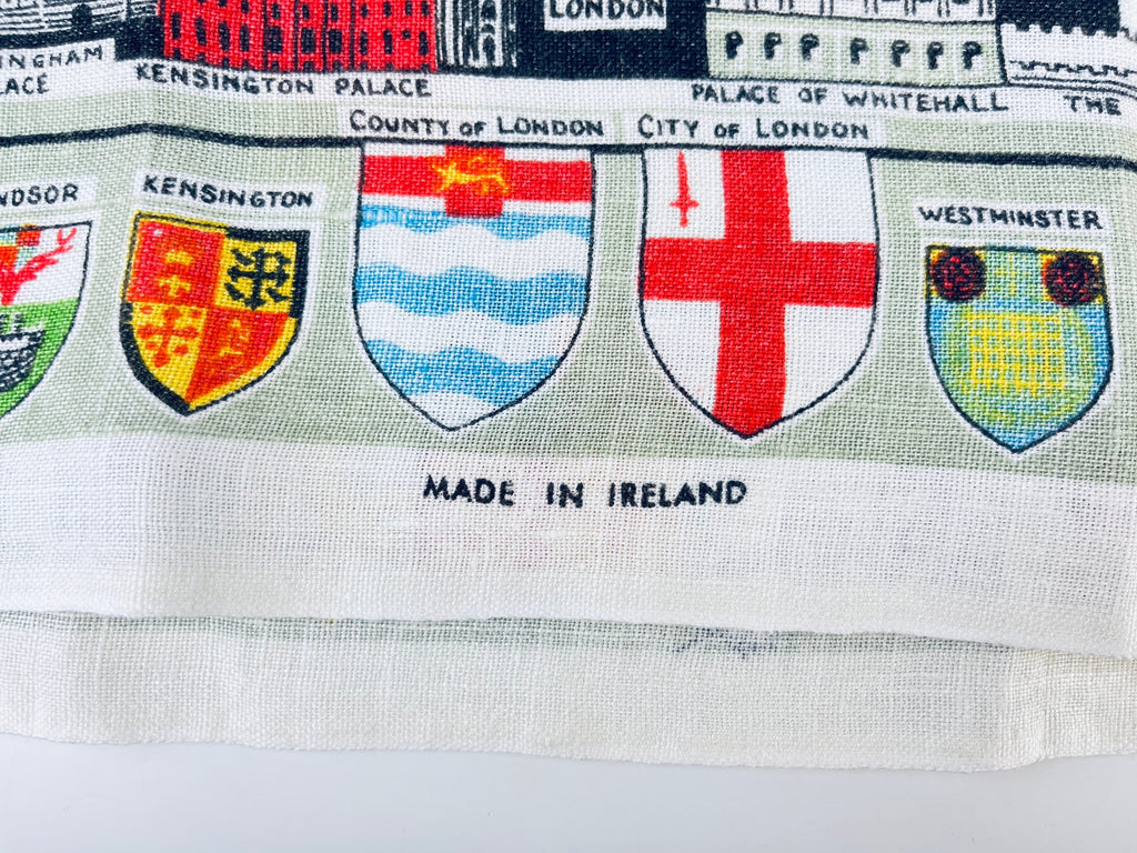 Product image for 'vintage map of royal britain tea towel all pure linen made in ireland' (view fca10b)