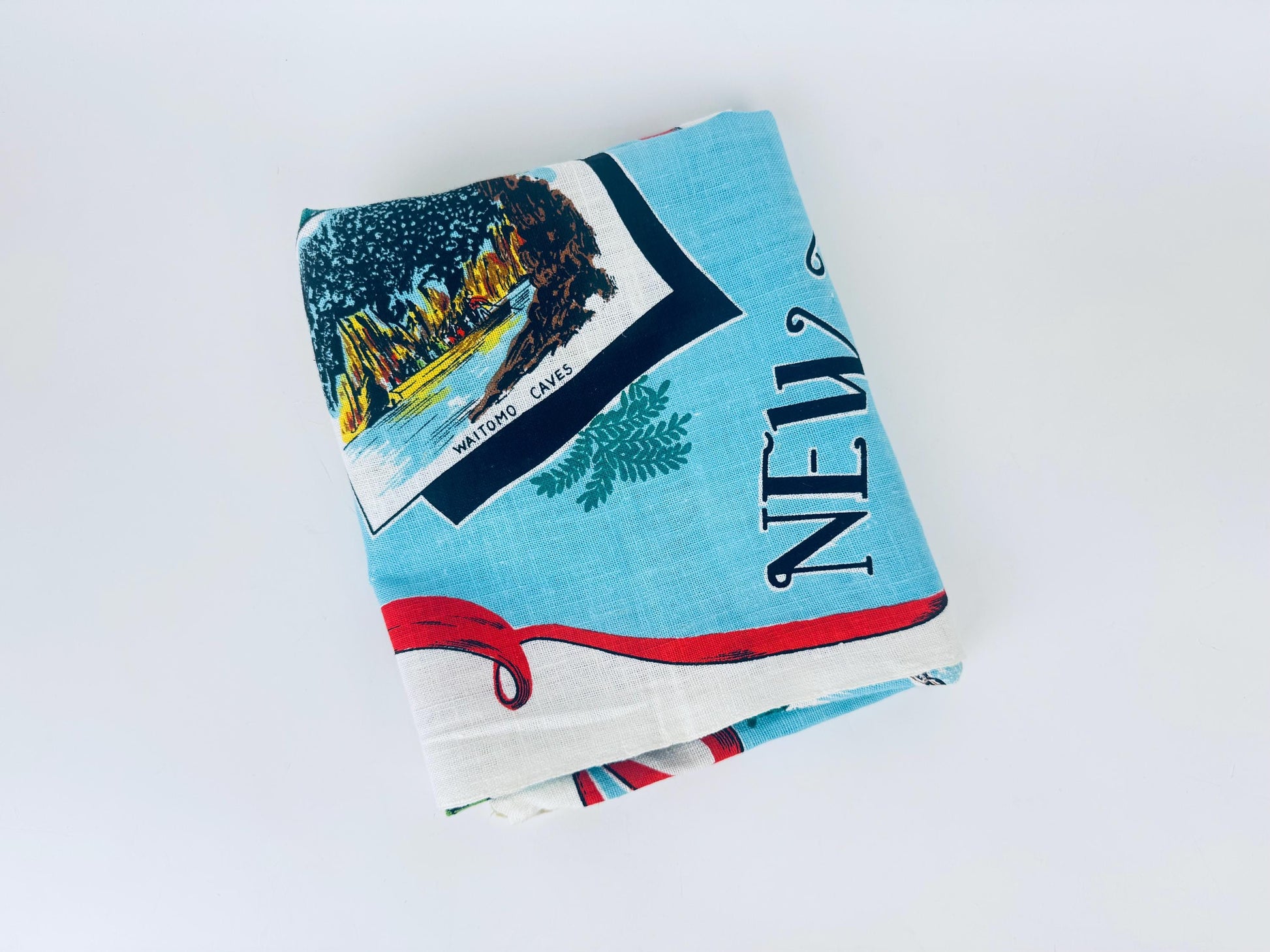 Product image for 'vintage new zealand linen kitchen tea towel new zealand souvenir' (view bc1095)