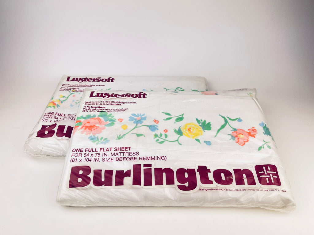 Product image for 'vintage burlington lustersoft full double flat sheet pillow case new old stock nos made in canada sold separately' (view 461151)