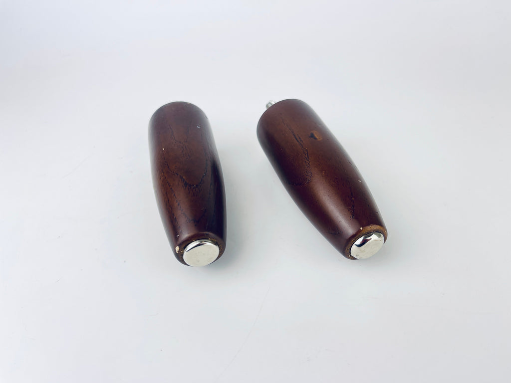 Product image for 'vintage mcm wood silver metal tapered replacement legs 4 set of two 2' (view 613cb4)