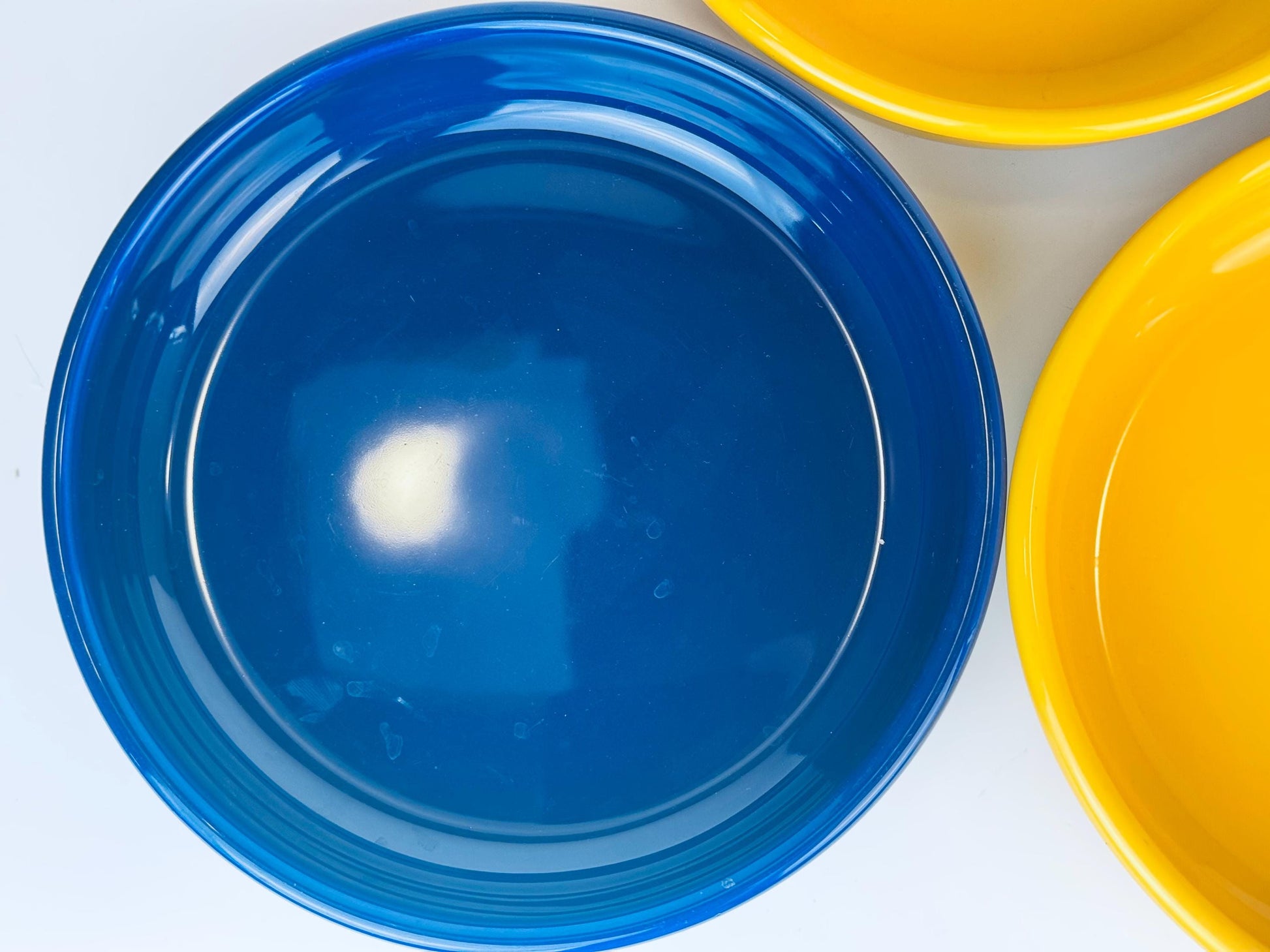 Product image for 'vintage waechtersbach blue bright yellow wide ceramic bowls made in spain sold separately' (view b627d8)