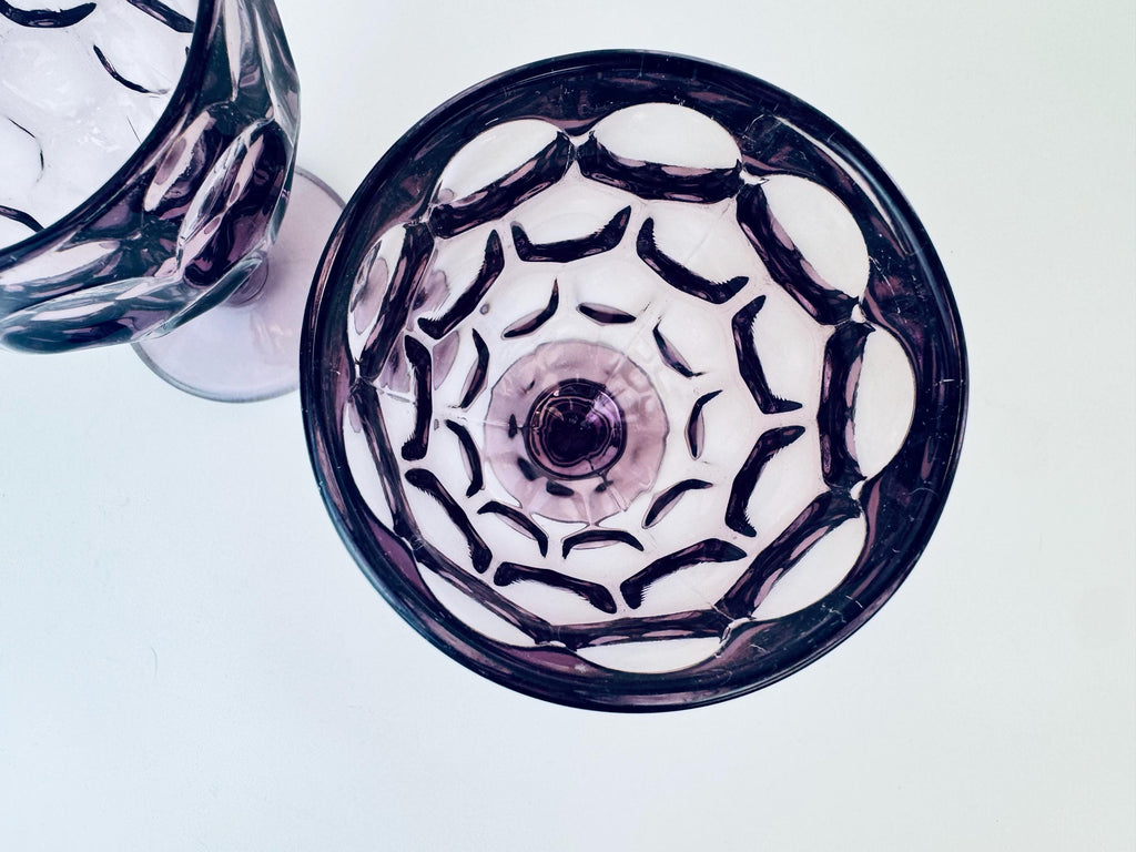 Product image for 'vintage plum purple fostoria moonstone glasses set of two 2' (view 8c1887)