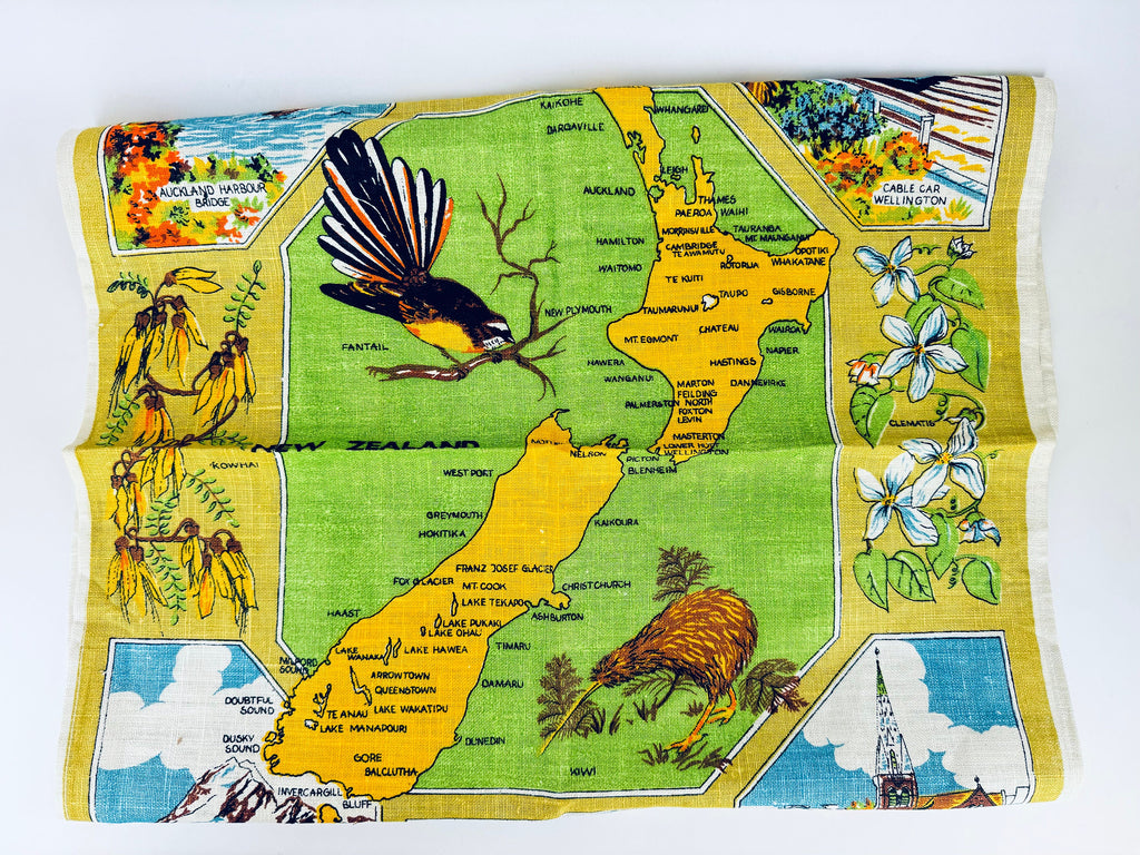 Product image for 'vintage new zealand linen kitchen tea towel new zealand souvenir 1' (view ca1d27)