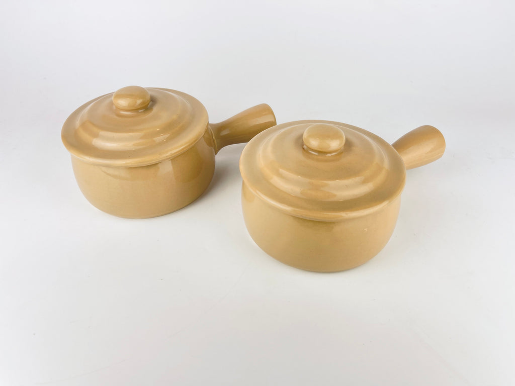 Product image for 'vintage beige ceramic handled soup bowls set of two 2 made in japan' (view b4b7b1)