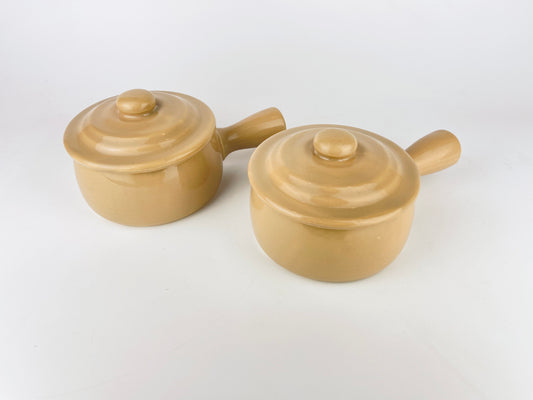 Product image for 'vintage beige ceramic handled soup bowls set of two 2 made in japan' (view b4b7b1)