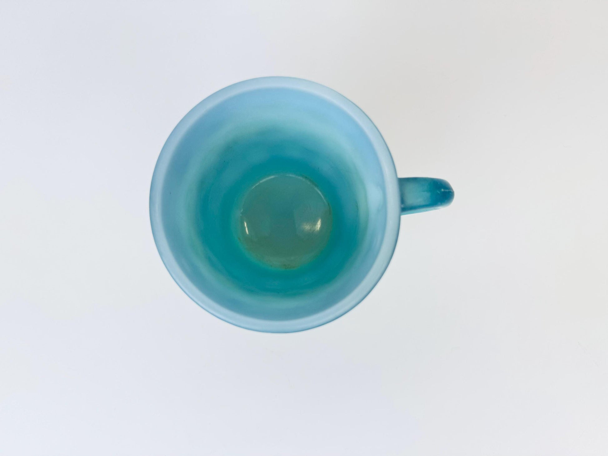 Product image for 'vintage anchor hocking fire king ombre kimberly glass mug made in usa green blue sold separately' (view a39e28)