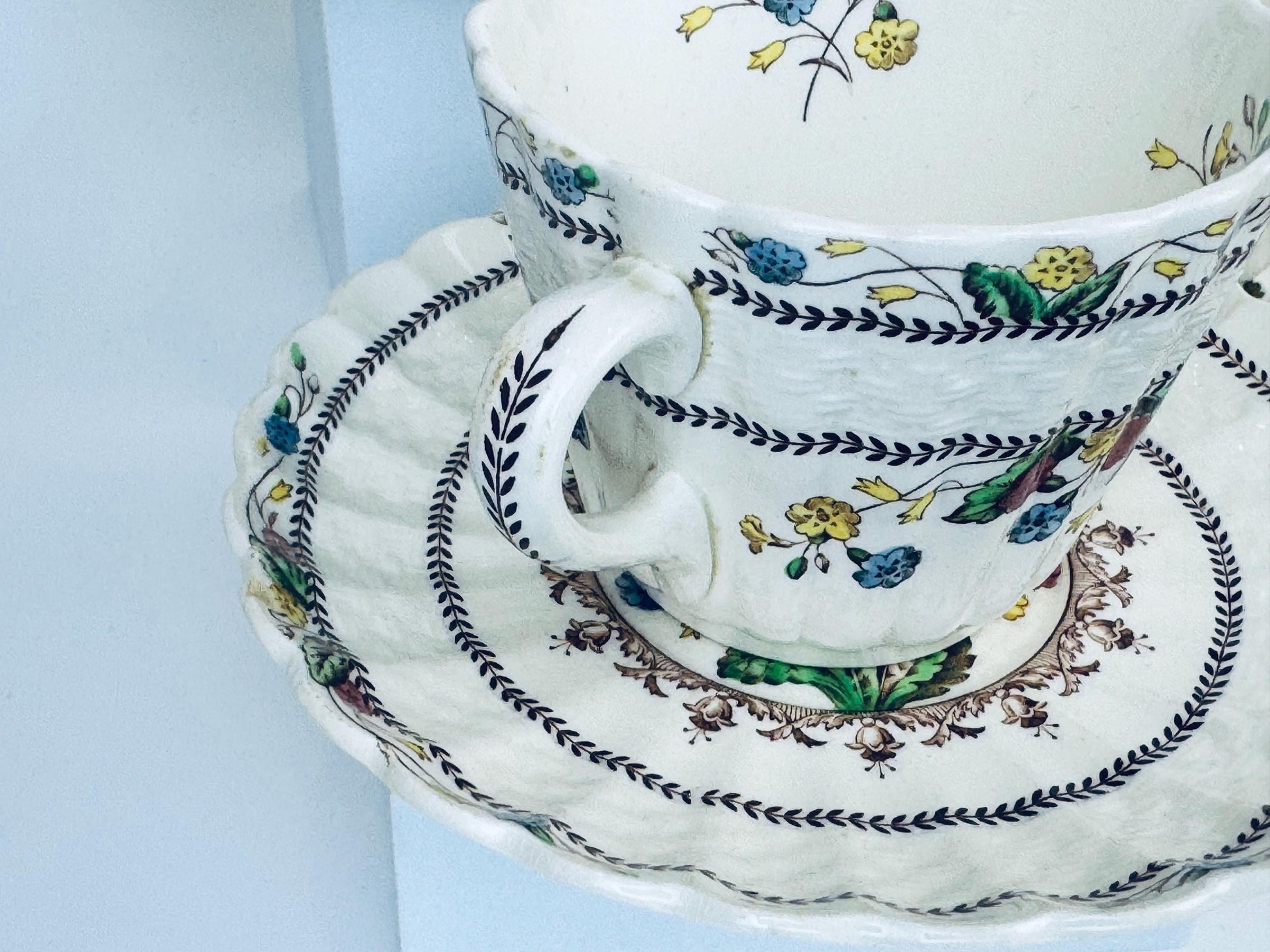 Product image for 'vintage copeland spode cowslip pattern platter saucer cup made in england sold separately' (view e84d13)