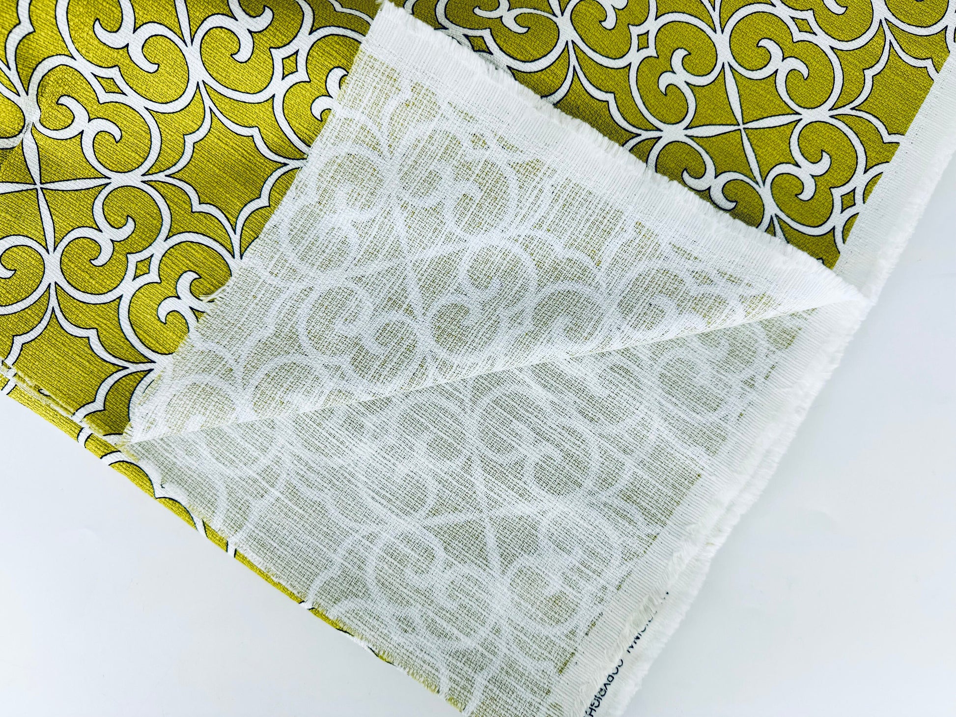 Product image for 'vintage thick woven olive green swirl upholstery fabric by mill creek fabrics 54 x 68' (view 77e41d)