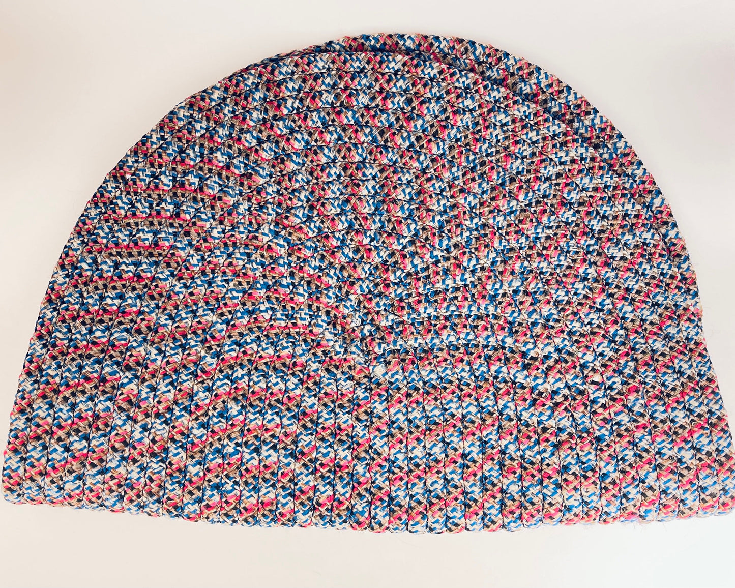Product image for 'vintage woven acrylic oval rug handcrafted braided entryway mat' (view 72c687)