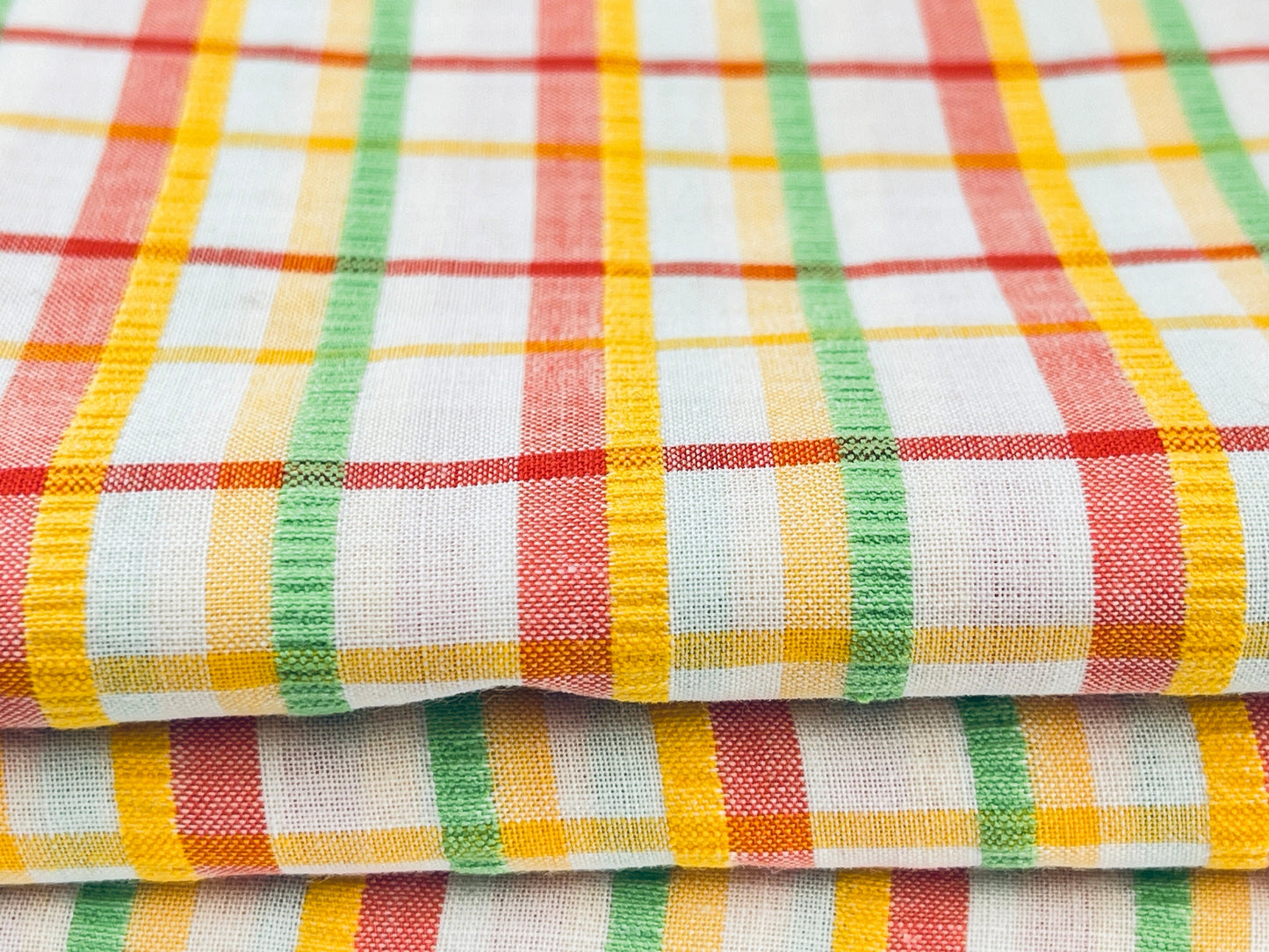 Product image for 'vintage bright colourful plaid fabric textured ribbon lines 44 x 72' (view 4a29aa)