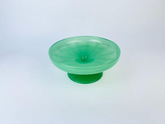 Product image for 'vintage jadeite pedestal decorative platter' (view afa550)