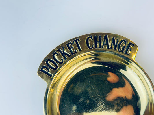Product image for 'vintage brass pocket change coin key catch all entryway foyer decor aged vintage patina' (view 34bf84)