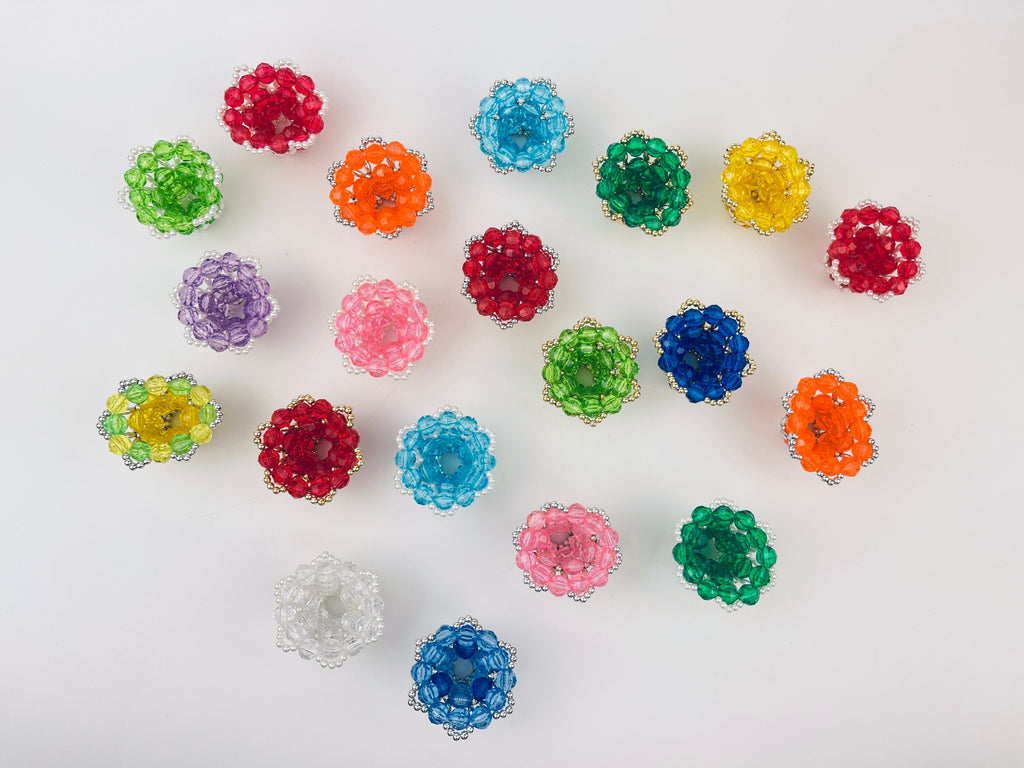 Product image for 'vintage handmade beaded bell christmas light reflectors various colours sold individually' (view 89bd9a)